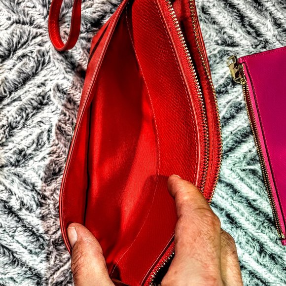 NWT - COACH POP-UP POUCH IN BI-COLOR CROSSGRAIN LEATHER (F53014) - Picture 5 of 6